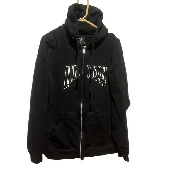 Lib Tech Jamie Lynn Art Zip Hoodie Black 2018 Full Zip Snowboard Size XL Used - Picture 1 of 5